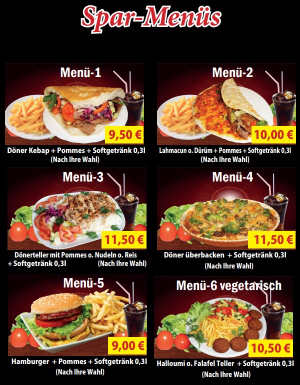hbs menues